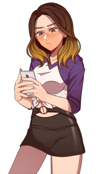 File:Flora Skirt Annoyed Texting.png